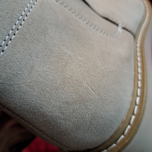 Nicole Miller Pocas Womens Size 10 Beige Tan Suede Ankle Booties - Picture 7 of 9